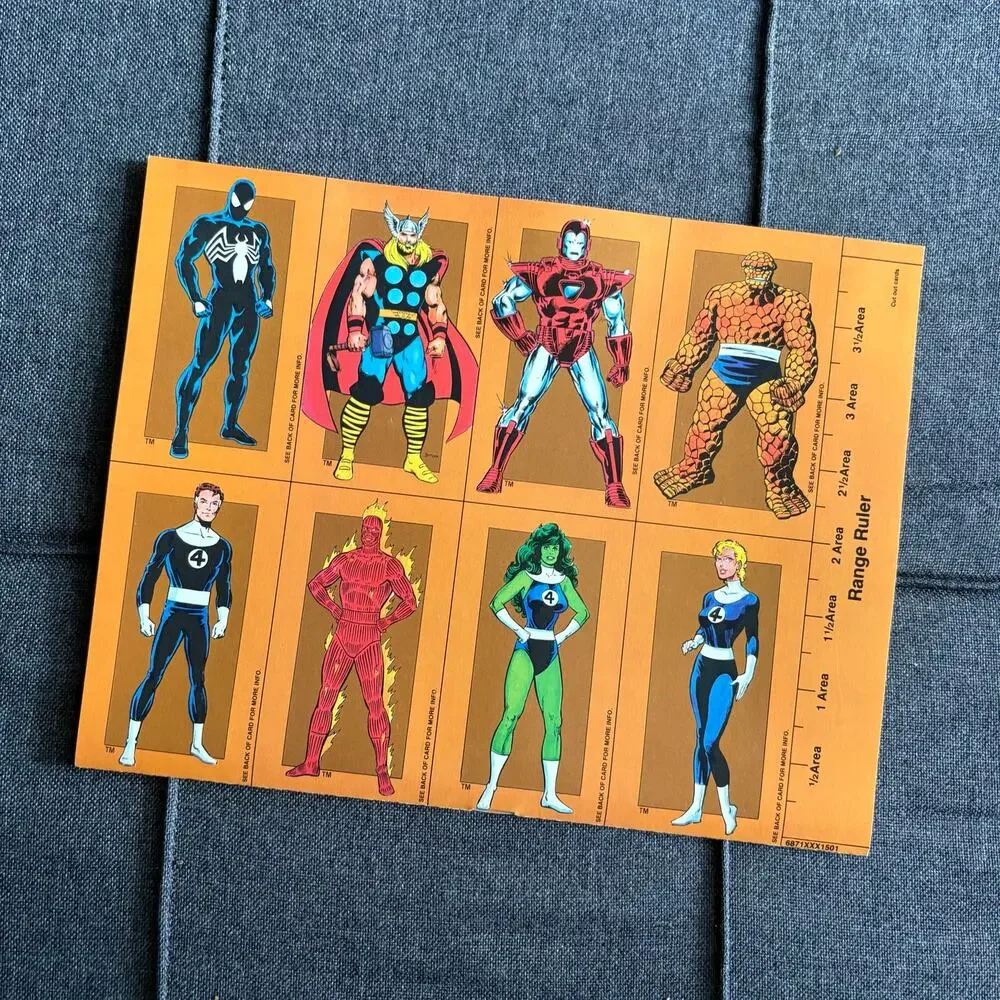 Marvel Super Heroes Advanced Set Role Playing Game Vintage COMPLETE/Unpunched